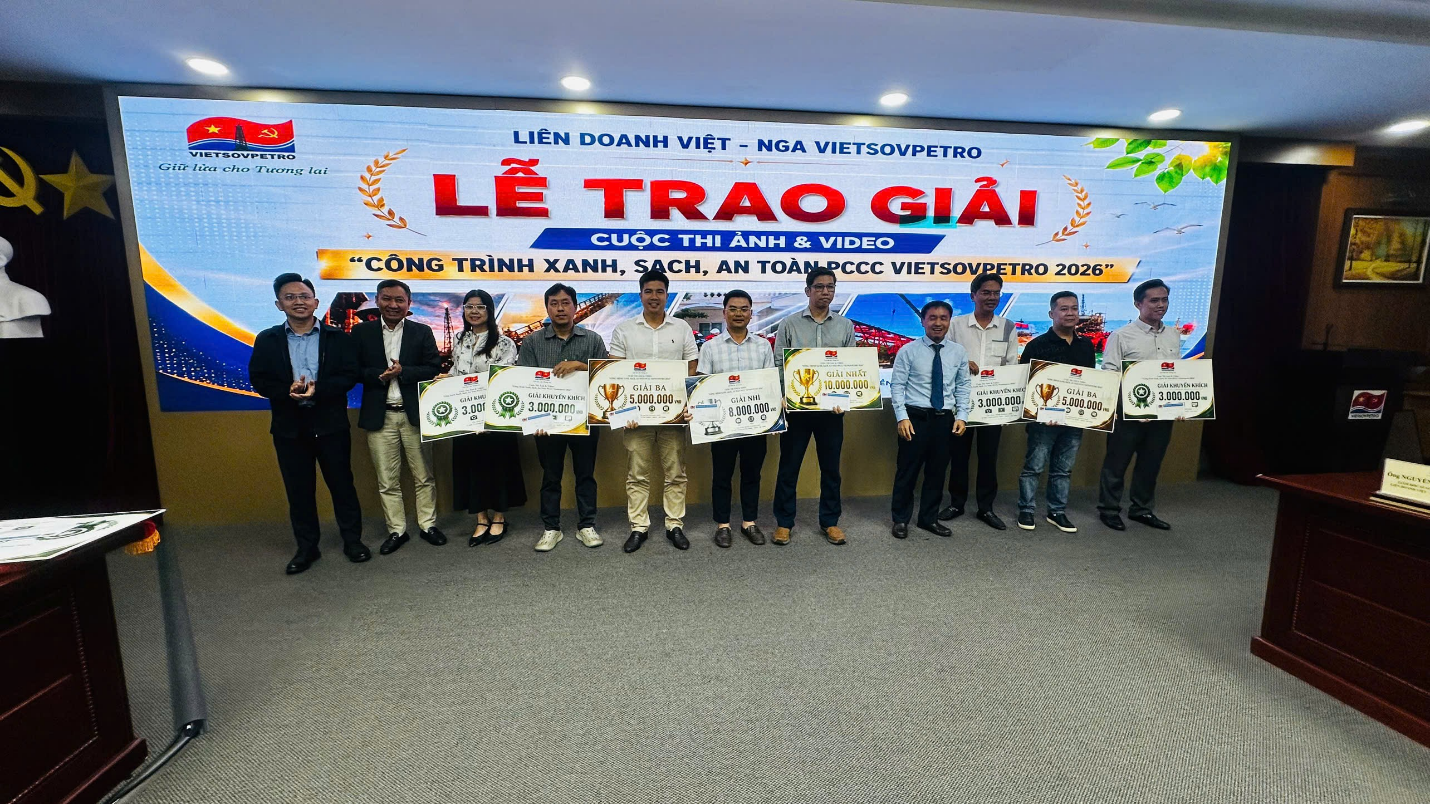TTAT Vietsov - Trung tâm An toàn và Bảo vệ Môi trường Vietsovpetro Dấu ấn 6 tháng đầu năm 2026: TTAT&BVMT lan tỏa văn hóa đoàn kết, đổi mới và trách nhiệm TTAT Vietsov - Trung tâm An toàn và Bảo vệ Môi trường Vietsovpetro Dấu ấn 6 tháng đầu năm 2026: TTAT&BVMT lan tỏa văn hóa đoàn kết, đổi mới và trách nhiệm